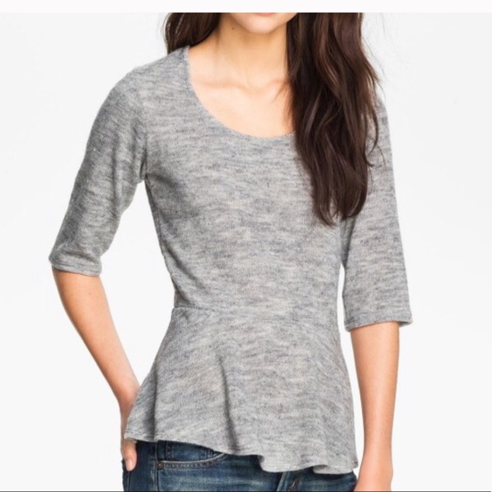 Gibson Peplum Sweater Top